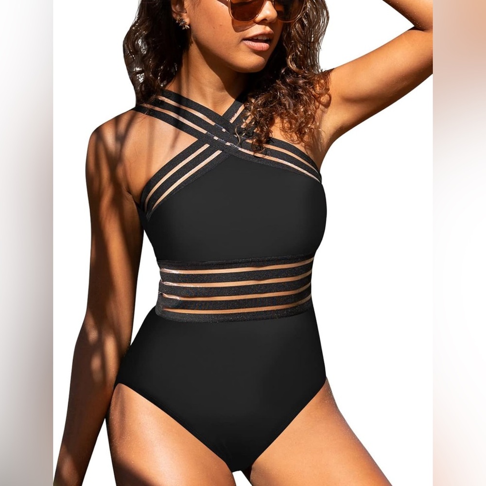 Black One Piece Swimsuit